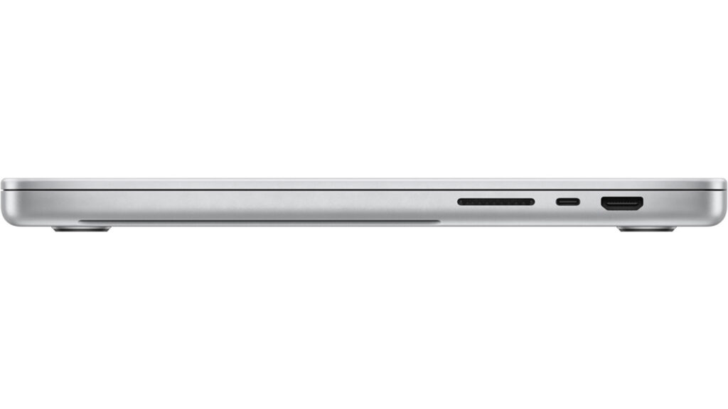 MacBook Pro side profile showing ports